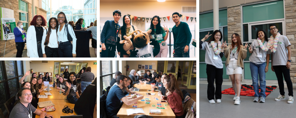 Collage of images of students at Renison in various groups